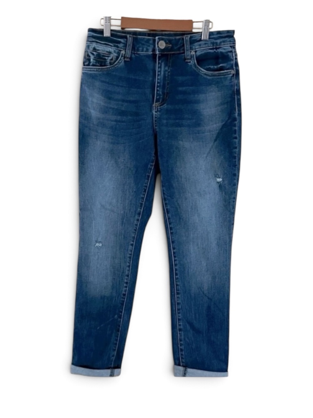 KUT From the Kloth Boyfriend High Rise Straight Ankle Jeans